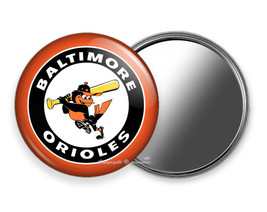 Baltimore Orioles Team Baseball Bat Pitching Bird Purse Pocket Hand Mirror Gift - £12.11 GBP+