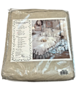 C &amp; F Enterprises Full Double Dust Ruffle 54 x 76" 55% Linen Vintage 1995 - $94.05