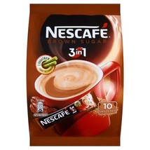 Nescafe 3 in 1 Coffee: Brown Sugar Instant coffee sticks-FREE SHIPPING - £9.40 GBP