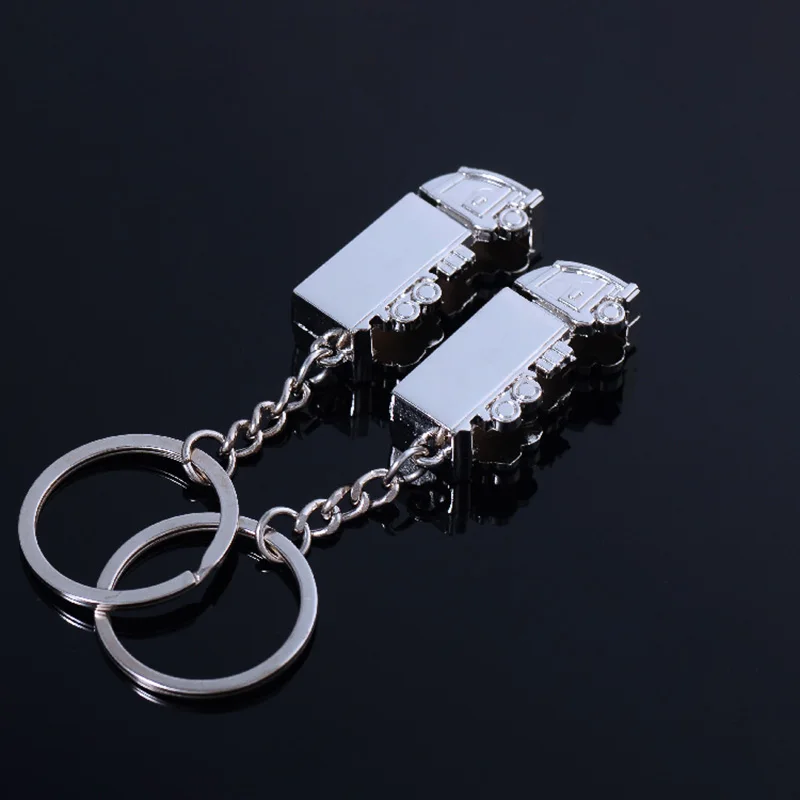 Cute Metal Zinc Alloy Keychain Truck Lorry Car Key Ring Keyfob Creative Gift L - £11.25 GBP