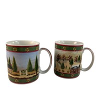 Block Country Village Coffee Mugs Coffee Cup By Gear Lot of 2 Countrycore - £13.65 GBP