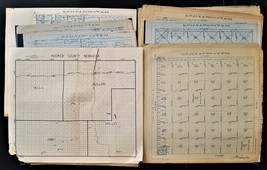 1920 antique 17 NEBRASKA school lands PLATT MAPS genealogy history hooker grant? - £112.88 GBP