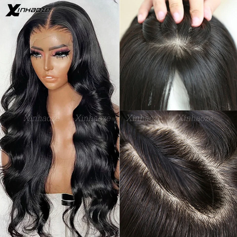 200 Density HD Transparent Body Wave Silk Top Lace Frontal Wig 13x4 Lace Fro - £95.11 GBP+