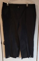 NWT Womens 16W Style &amp; Co Woman Black Cropped Summer Casual Dress Pants - £14.79 GBP