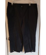 NWT Womens 16W Style &amp; Co Woman Black Cropped Summer Casual Dress Pants - £14.80 GBP