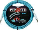 Pig Hog PCH10DB 1/4&quot; to 1/4&quot; Daphne Blue Guitar Instrument Cable, 10 Feet - £21.91 GBP