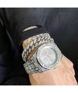 Full Diamond Explosion Flash Hip Hop Nightclub Watch &amp; Bracelet Set - $23.80