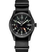 Seiko 5 Sports Field GMT Series Black Dial Leather Strap Watch SSK025 - $405.90