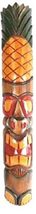 World Bazzar 40 Hand Carved Welcome Pineapple Polynesian Hawaiian Tiki Style Mask - £35.55 GBP