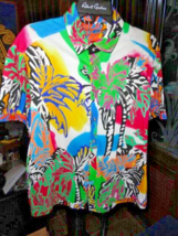 Robert Graham Men's Tres Palms Short Sleeve Shirt Size 3XL image 2