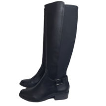 Alfani Womens Kallumm Black Knee High Wide Calf Tall Riding Boots Shoes ... - £71.72 GBP