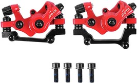 Jfoyh Mechanical Disc Brake Set For Mtb Road Bike Folding Bike And, Black/Red - £31.85 GBP