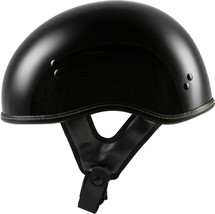 HIGHWAY 21 - .357 Solid Half Helmet, Gloss Black, Small - $69.95