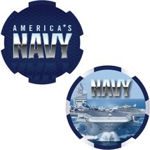 CH3530 Blue U.S. Navy &quot;America&#39;s Navy&quot; Challenge Coin (1-3/4&#39;&#39;) - $12.03