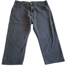 Men&#39;s Wrangler Charcoal Wash 44 x 30 Jeans ACTUAL 42&quot; x 25.5&quot; Custom Hemmed - $10.88