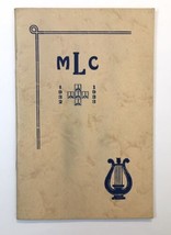 1932 - 1933 Music Lovers Club Program Booklet St. Paul Minneapolis Minne... - £11.94 GBP