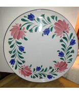 Village Pottery handpainted Viranda pattern platter - $26.49