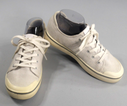 KEEN  Canvas Lace-Up Sneakers Shoes Steel Ivory Women&#39;s US 9.5 EU 40 - £35.32 GBP