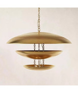 Mid Century 5 Light Florko Chandelier Ceiling Flushmount Light Modern Ra... - $1,074.46 CAD