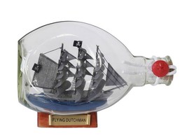 [Pack Of 2] Flying Dutchman Pirate Ship in a Glass Bottle 7&quot;&quot; - £55.30 GBP