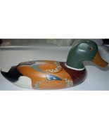 Vintage Decorative Wooden Mallard Duck - £6.04 GBP