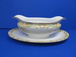 Noritake 587 Gramatan Gravy Boat With Attached Underplate In Very Good C... - £15.95 GBP