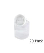 Simplicity 4&quot; x 14&quot; 200 Micron Mesh Filter Sock w/ Plastic Ring (20 Pack) - $140.00