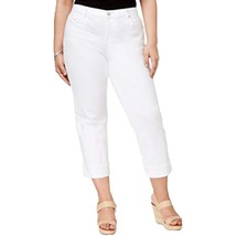 MSRP $59 Style &amp; Co Plus Size Cuffed Crop Jeans White Size 24W (STAIN) - $13.68