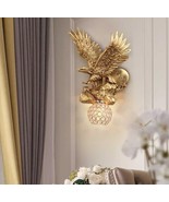 interoknack Golden Eagle Wall Sconce  Decorative Animal Lamp with Cryst... - €308,19 EUR