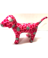 VICTORIA&#39;S SECRET Pink Leopard &amp; Silver Dots 7&quot; Plush Dog Figure - £7.89 GBP