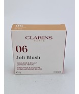 Clarins Joli Blush Radiance Color Long Wear Blush 06 Cheeky Coral 0.1 oz - $27.09 CAD
