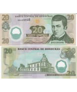 10 notes Honduras P95, 20 Lempira, José  Cecilio del Valle / palace UNC ... - $27.00