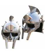 New Gladiator Maximus Medieval Armor Helmets 300 Movie Spartan Helmet Si... - £89.87 GBP