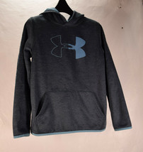 Under Armour Coldgear Blue Loose Logo Hoodie Youth Large YLG Boy Girl - £20.57 GBP