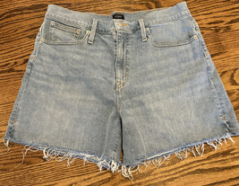 JCrew Factory Women’s Raw Hem Light Wash Denim Shorts Size 31 - $19.79