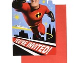 Incredibles 2 Save The Date Invitations Stickers Birthday Party Disney 8 Ct - $4.95