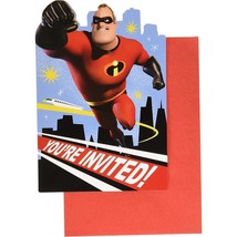 Incredibles 2 Save The Date Invitations Stickers Birthday Party Disney 8 Ct - £3.70 GBP