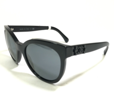 CHANEL Sunglasses 5315 c.501/26 Polished Black Cat Eye Frames with Black Lenses - £186.67 GBP