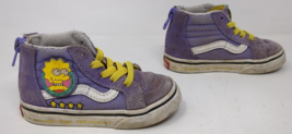 Vans Lisa Simpson For President Sk8 Hi Zip Toddler Size 5.5 Sneakers Shoes VTG - £17.25 GBP