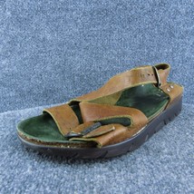 Mephisto Mobils Men Strappy Sandals Brown Leather Buckle Size 44 Medium - £27.69 GBP