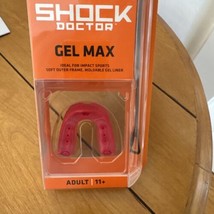 Shock Doctor Gel Max Convertible Mouth Guard Red Adult - $7.89