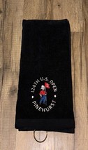 US Open Pinehurst Embroidered Golf Towel 16x26 Black - £15.92 GBP