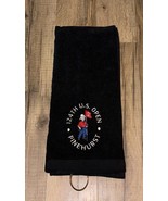 US Open Pinehurst Embroidered Golf Towel 16x26 Black - £15.80 GBP