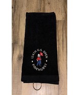 US Open Pinehurst Embroidered Golf Towel 16x26 Black - £15.02 GBP