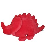 Mervyn&#39;s Dinosaur Triceratops Red Plush Vintage HTF Stuffed Animal - $38.49