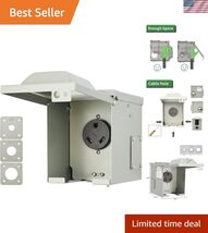 30 Amp 125 Volt RV/EV Power Outlet Box, Enclosed Lockable Weatherproof O... - $44.90
