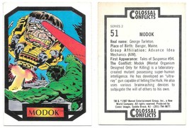 Marvel Colossal Conflicts Series 2 Trading Card #51 Modok 1987 Comic Images - £3.92 GBP