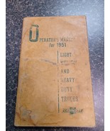 Chevy Light Medium Heavy Duty Truck Operator&#39;s Manual 1951 Chevrolet - $26.98 CAD