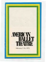 American Ballet Theatre Program 1973 Swan Lake Les Sylphides Coppelia Ho... - $15.84