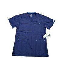 MC2 by Med Couture Men&#39;s 8471 3-Pocket V-neck Mens Scrub Top XS Navy - £11.66 GBP